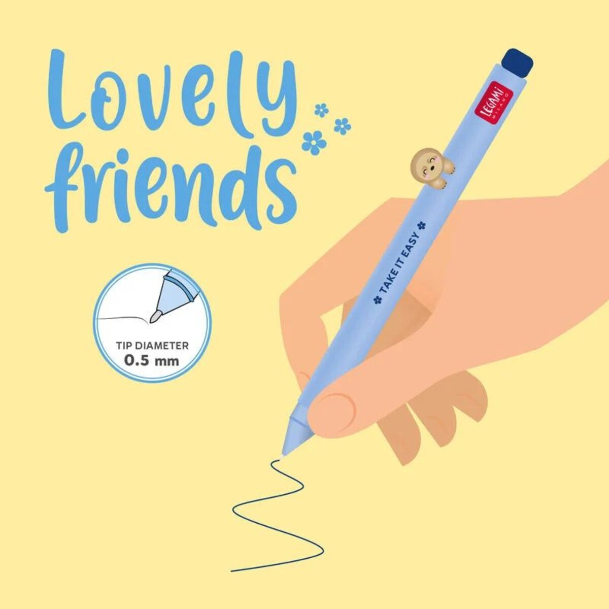 Legami Gelstift Lovely Friends Faultier