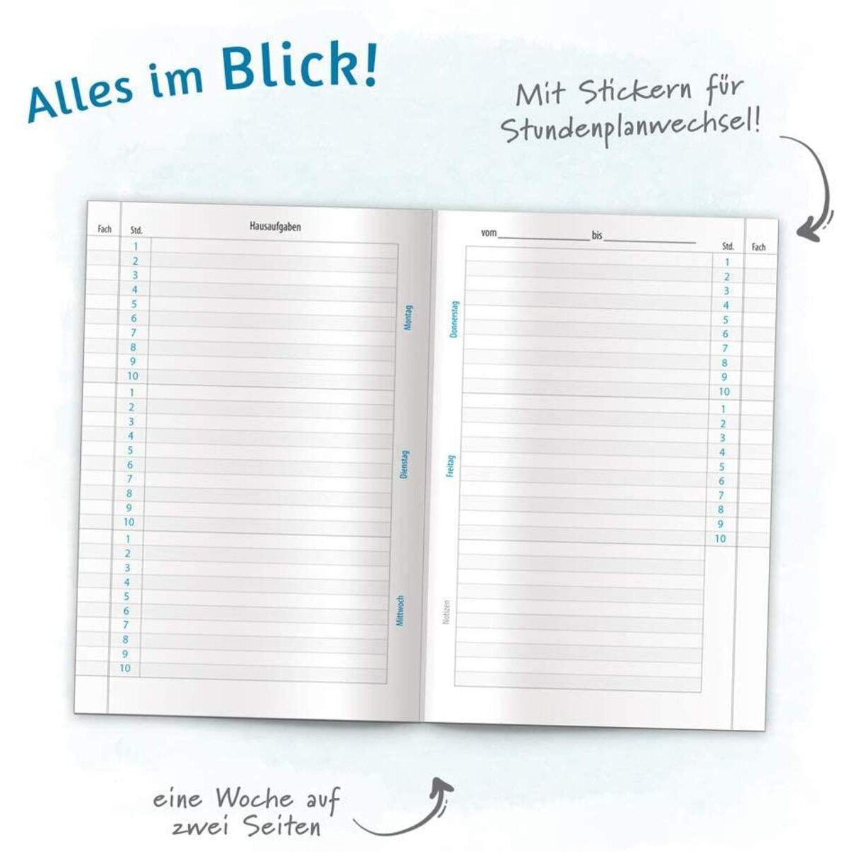 Trötsch Hausaufgabenheft für Schlaue, DIN A5