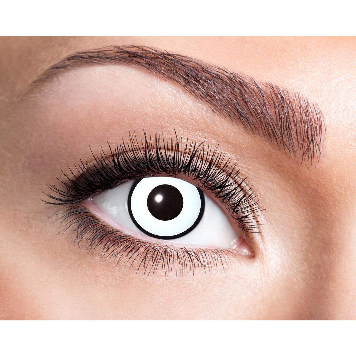 Zoelibat Eyecatcher - Farbige Kontaktlinsen für 12 Monate, White Manson, 2 Stück