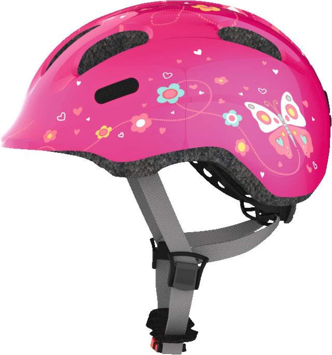 ABUS Radhelm Smiley 2.0 Pink Butterfly, S, 45-50s