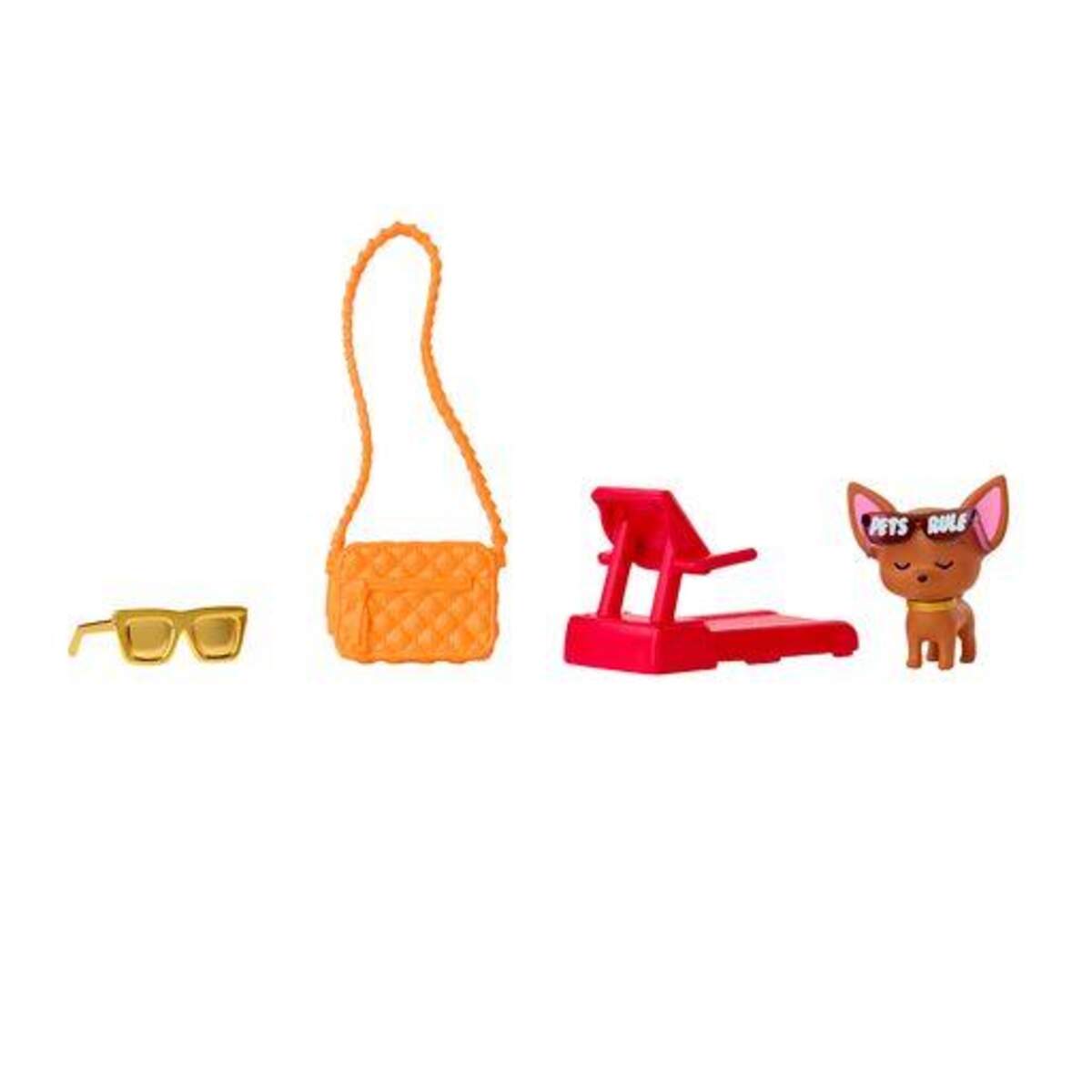 Barbie Extra Puppe (blond) mit hellblauem Rock & Jacke, Hund & Zubehör
