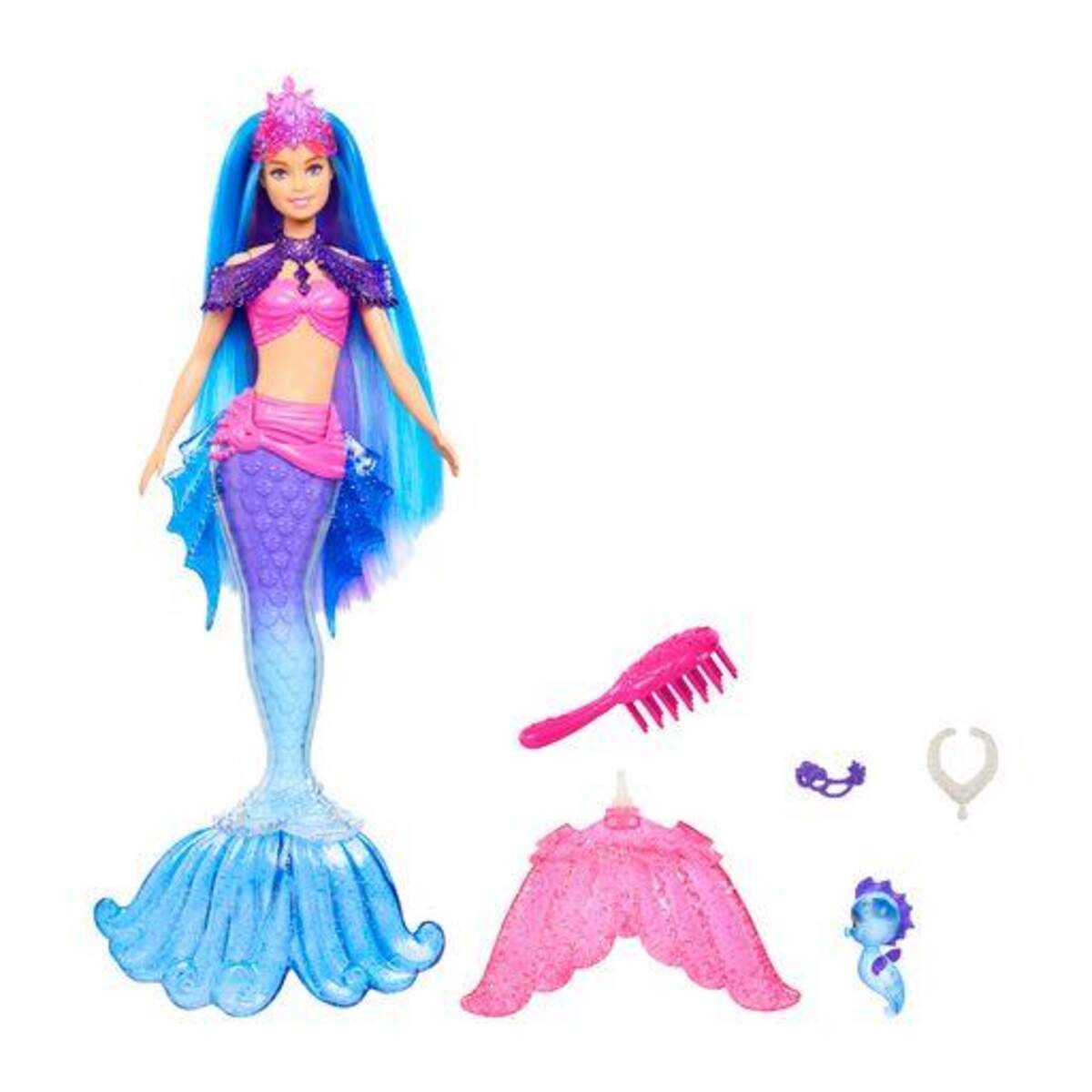 Barbie "Meerjungfrauen Power" Malibu Puppe (blaue Haare) mit Zubehör