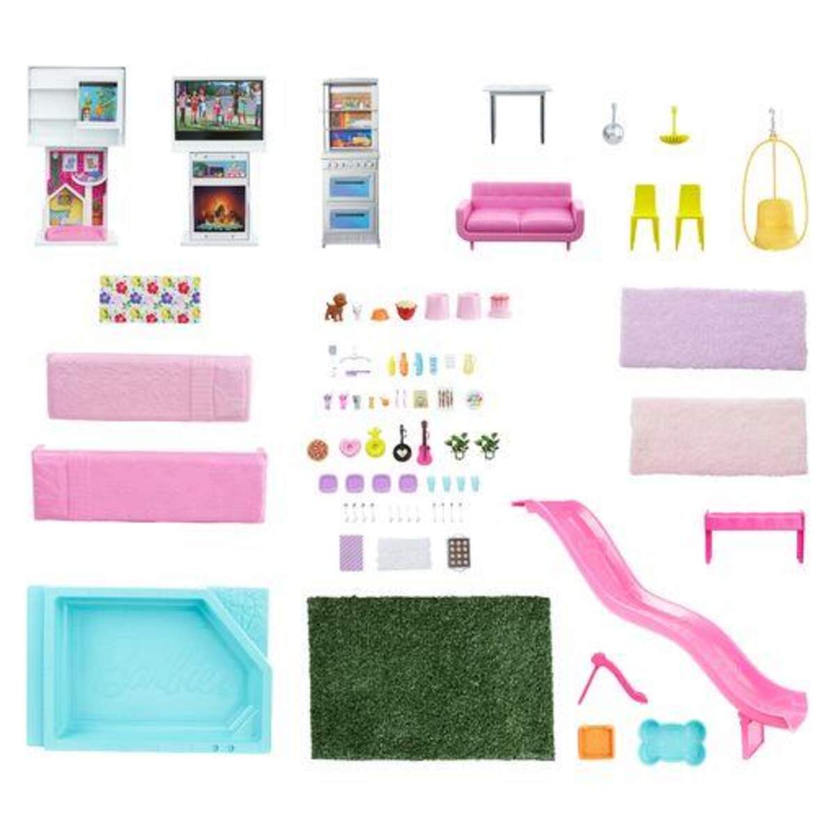 Barbie Traumvilla, Puppenhaus, Barbie Traum-Haus mit Zubehör