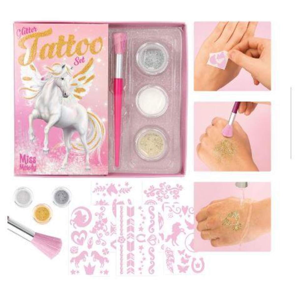 Depesche Miss Miss Melody Glitzer Tattoo Set