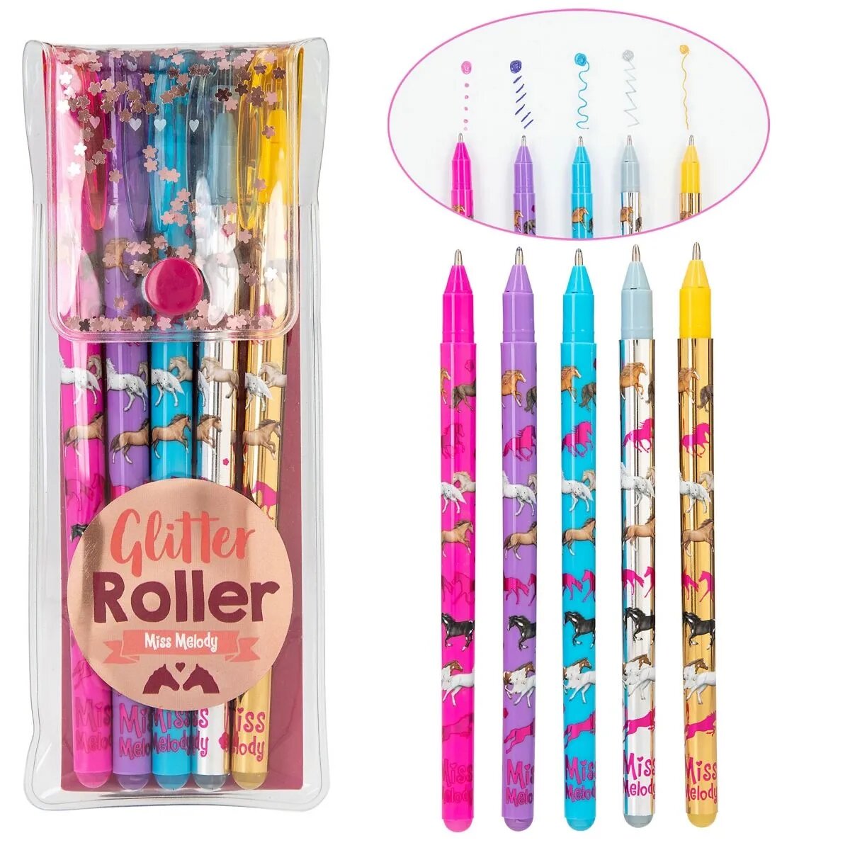 Depesche Miss Melody Glitter Gelstifte-Set