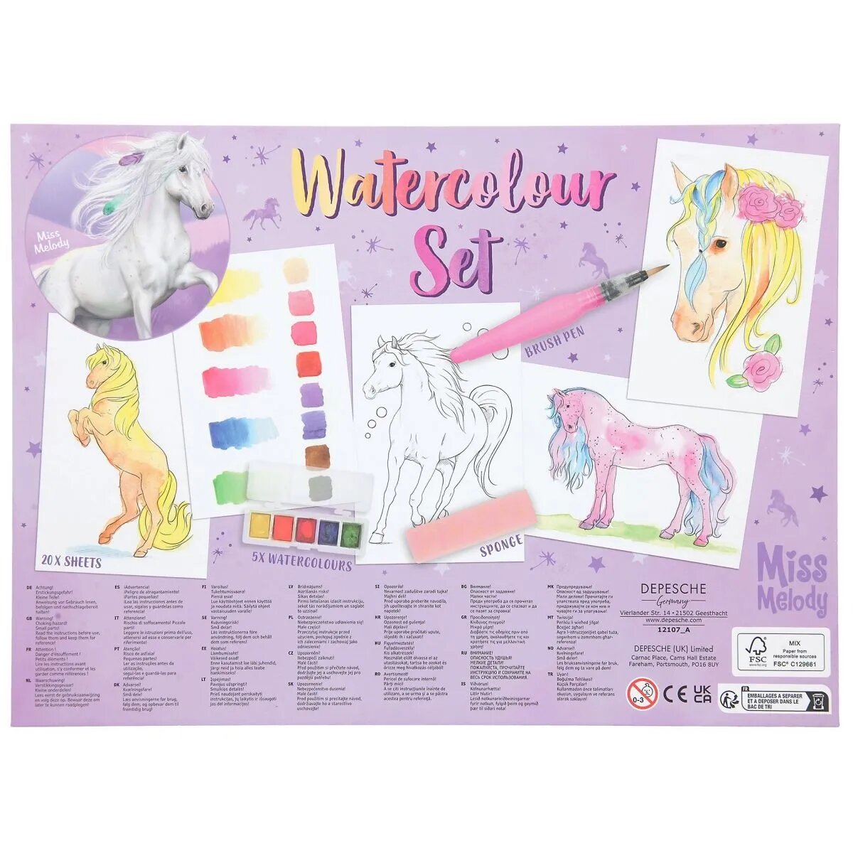 Depesche Miss Melody Watercolour Set