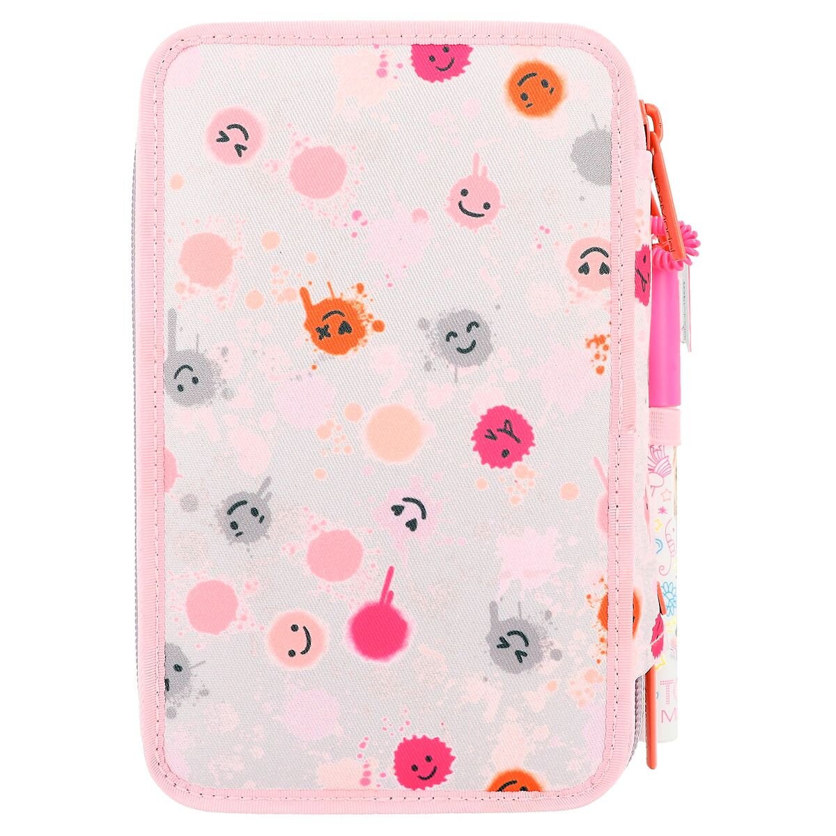Depesche TOPModel 3-Fach Federtasche mit Stift HAPPY TOGETHER