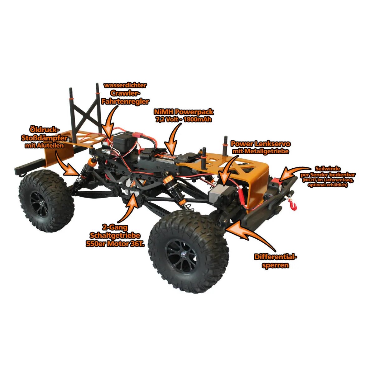 df Models DF-4J Crawler ORANGE 2-Gang-LED - 2021 Edition