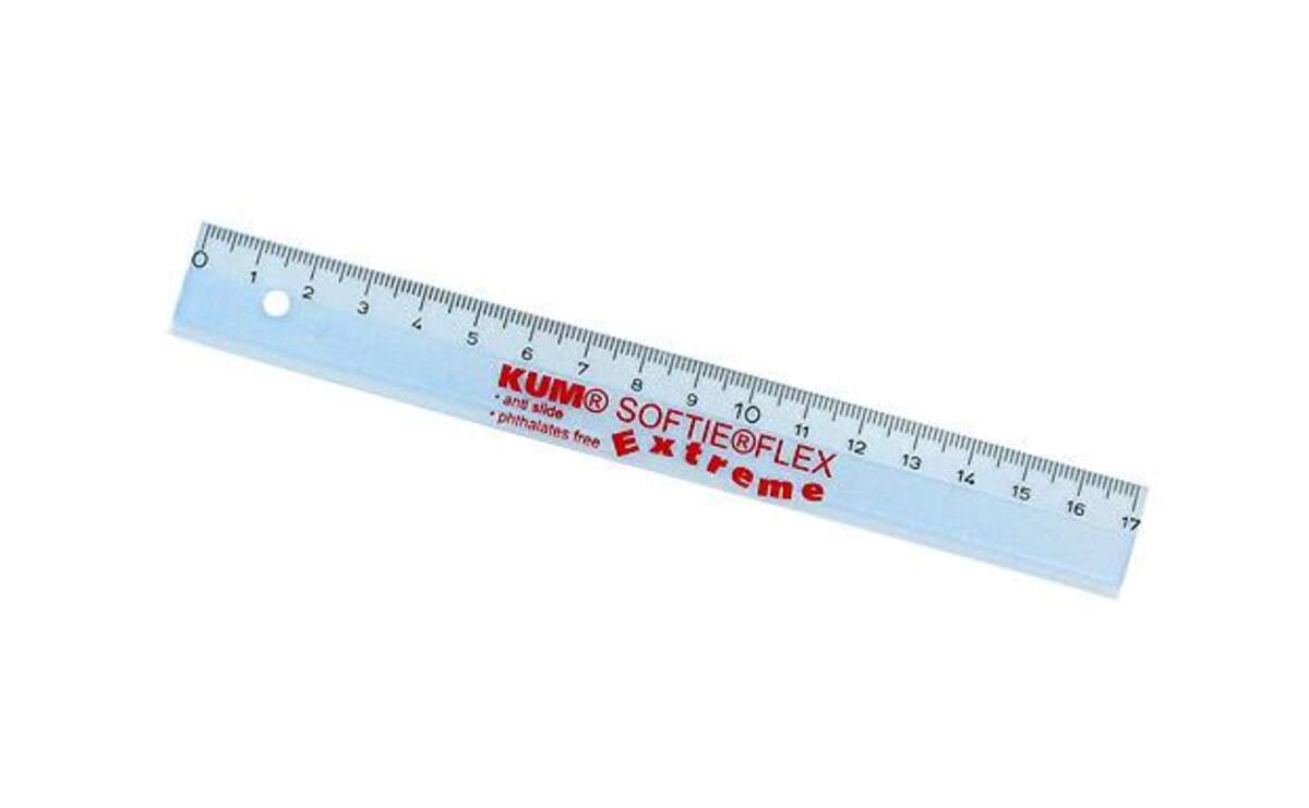 KUM® 521763 Lineal 15 cm Kunststoff KUM® L1 Softie Flex