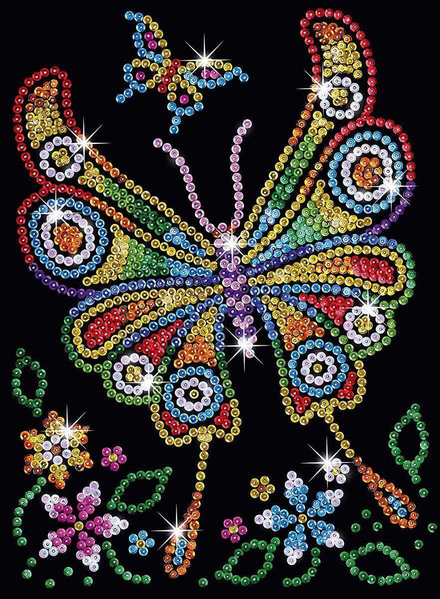 Mammut Sequin Art Red Schmetterling