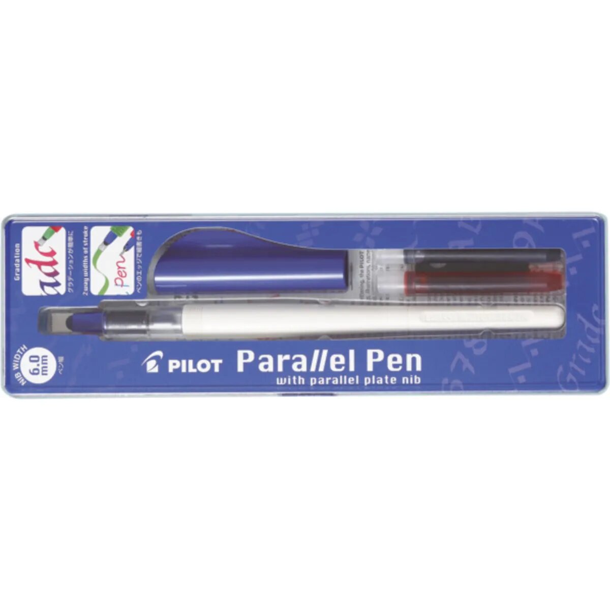 Pilot Füllfederhalter Parallel Pen, 6,0mm, blau