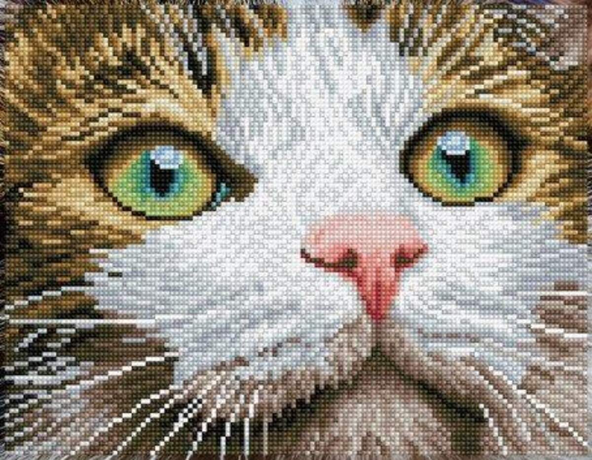 Pracht Diamond Dotz Hang in there, funkelndes Diamantbild zum Selbstgestalten, ca. 81 x 28 cm groß