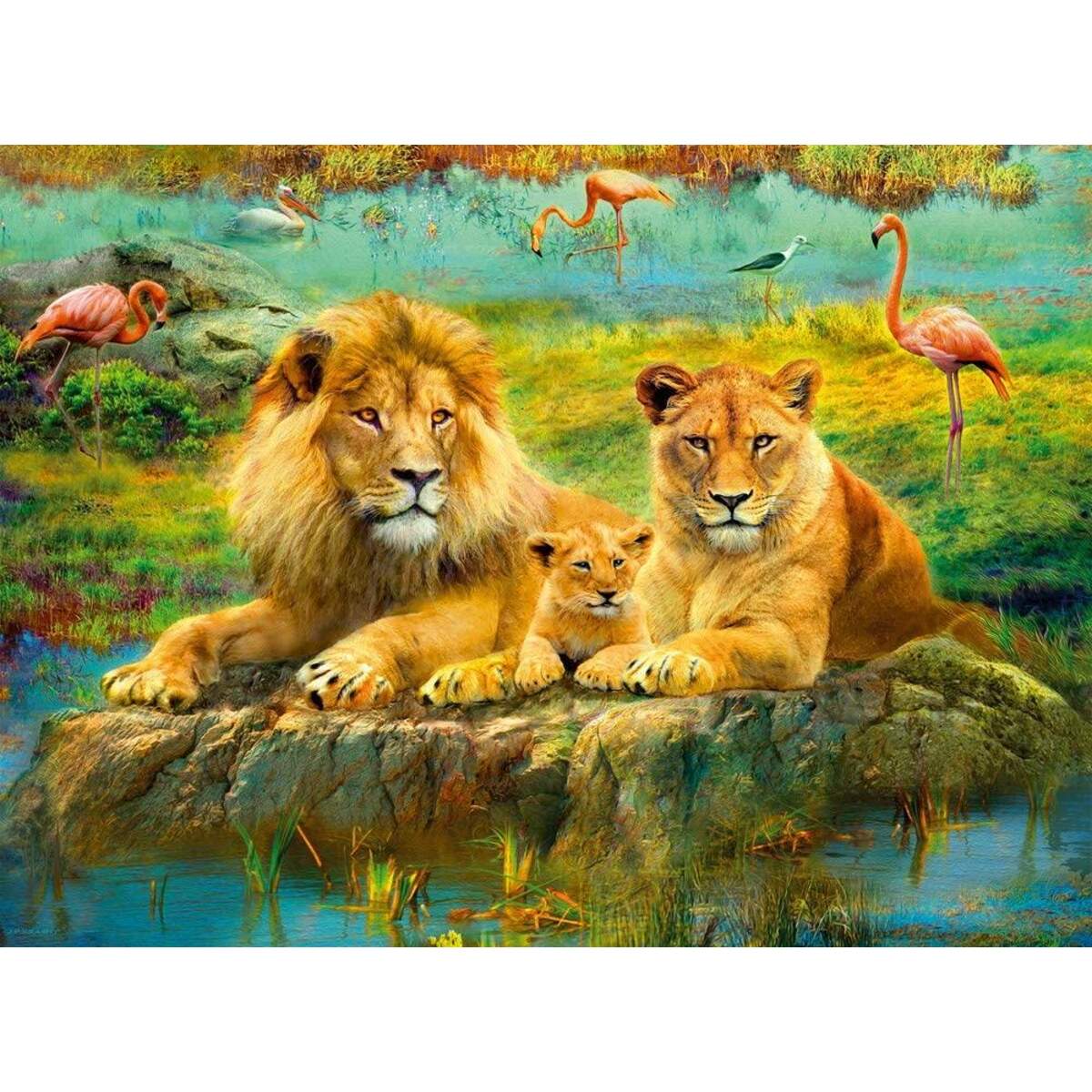 Ravensburger Löwen in der Savanne, 500 Teile