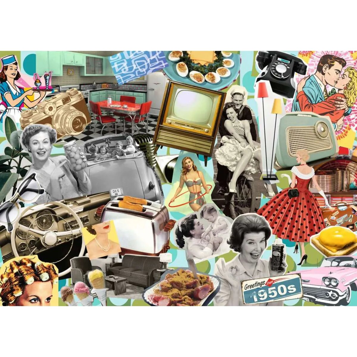 Ravensburger Puzzle - Die 50er Jahre, 1000 Teile