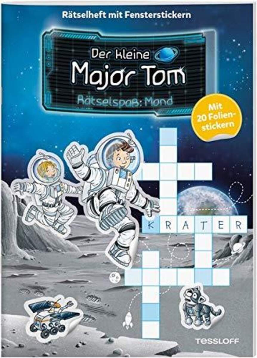 Tessloff Der kleine Major Tom - Rätselspaß mit Fensterstickern: Mond