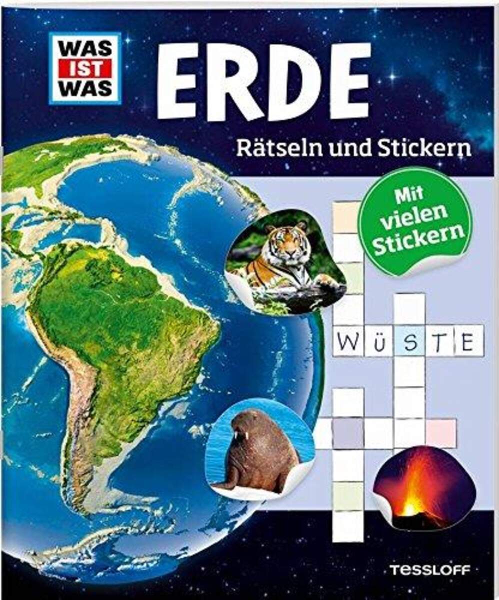 Tessloff WAS IST WAS Rätselhefte - Erde: Rätseln und Stickern