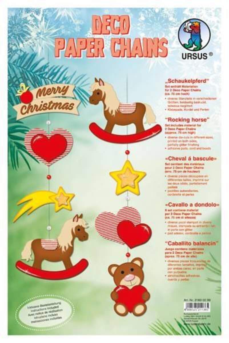 URSUS Deco Paper Chains Schaukelpferd
