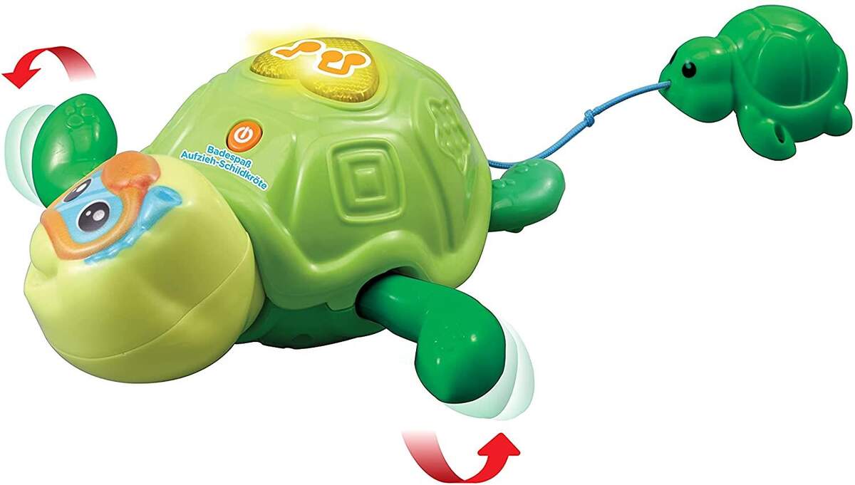 Vtech 80-547904 Großer Plansch Spaß, Aufzieh Schildkröte