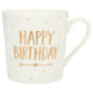 Depesche Porzellan-Becher mit Sprüchen und Buchstaben, 1 Stück, sortiert