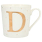 Depesche Porzellan-Becher mit Sprüchen und Buchstaben, 1 Stück, sortiert