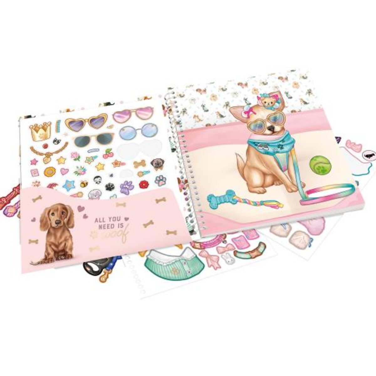 Depesche TOPModel Dress Me Up Stickerbuch DOGGY