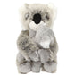 Depesche TOPModel Plüsch Koala Mama mit Baby WILD, 21 cm