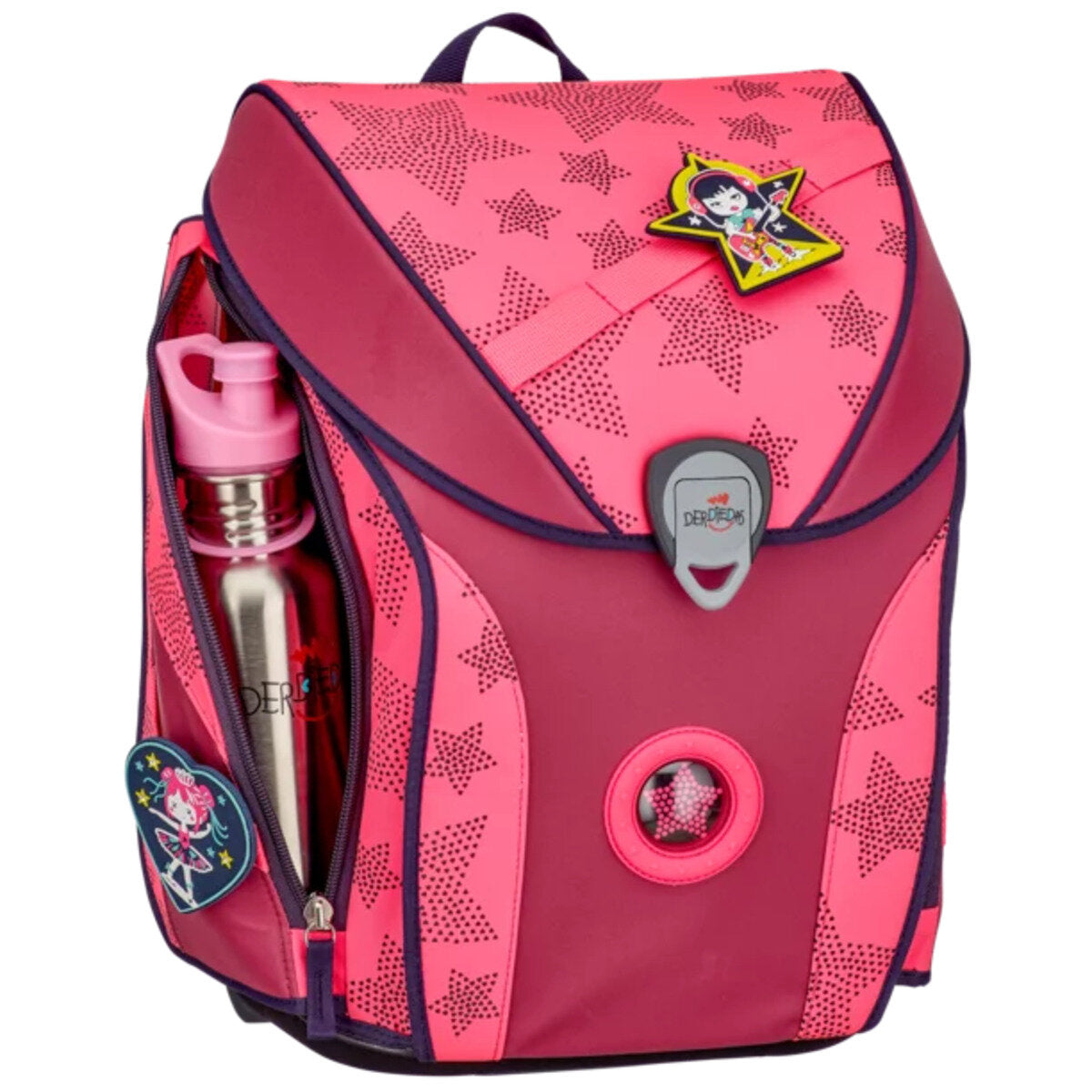 DerDieDas ErgoFlex MAX Schulranzen-Set Exklusiv Superflash Neon Star