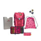 DerDieDas Schulranzen-Set ErgoFlex MAX "Superflash" Neon Star, 5-teilig