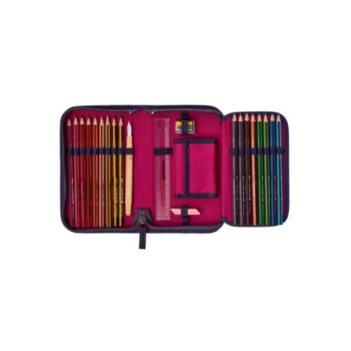 DerDieDas Schulranzen-Set ErgoFlex MAX "Superflash" Neon Star, 5-teilig