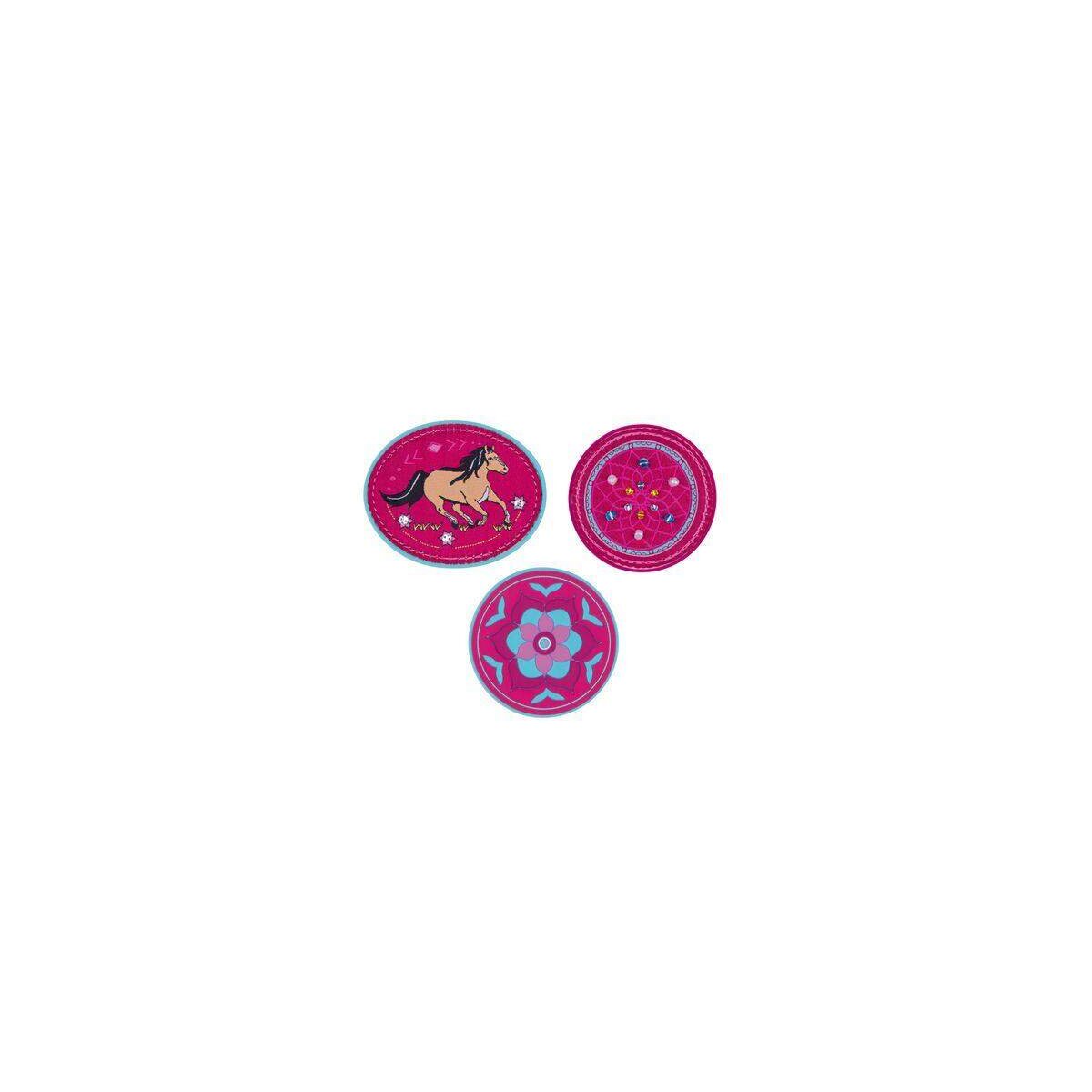 DerDieDas Schulranzenset ErgoFlex MAX Buttons Boho, 5-teilig
