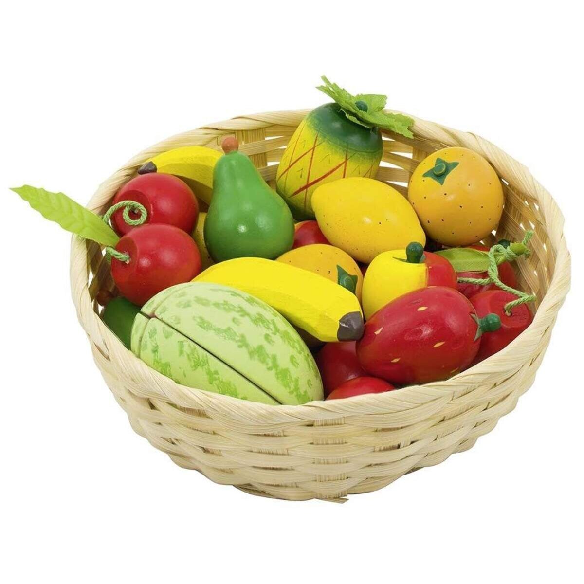 goki Obst im Korb Holz