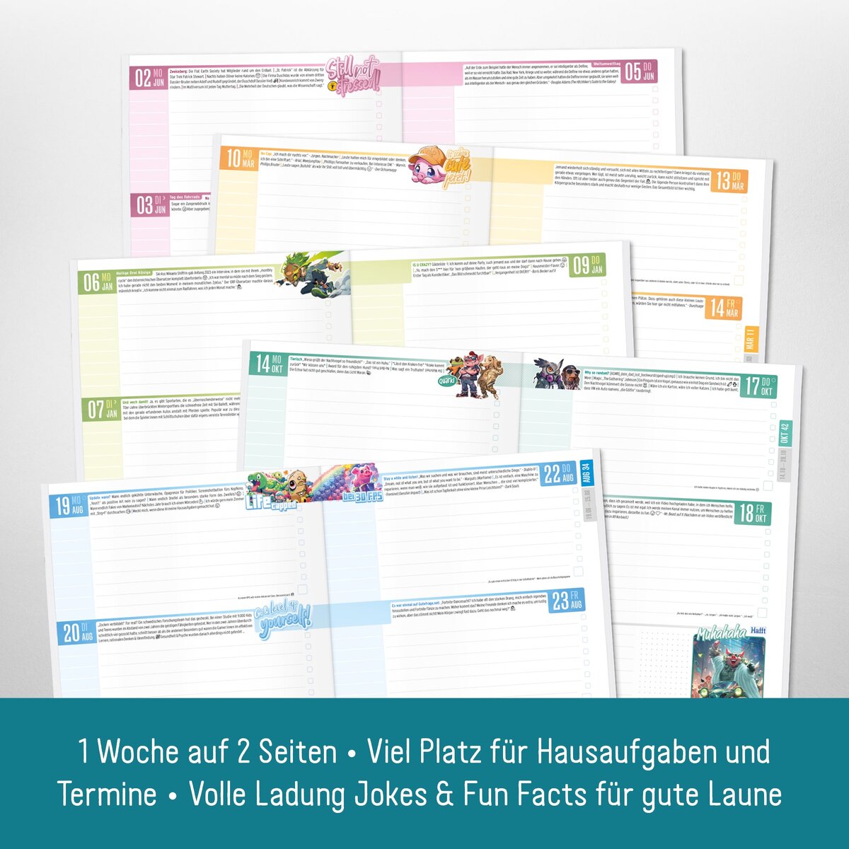 Häfft-Verlag Das Hausaufgabenheft - Let’s play - 2024/2025, A5