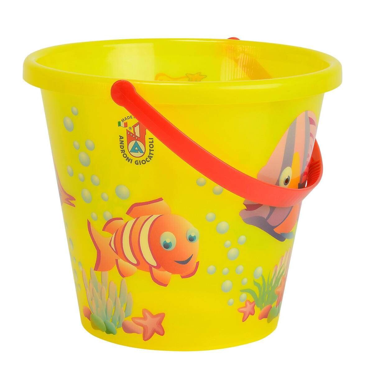 Simba Sandeimer mit Fischmotiv 20cm, transparent, farblich sortiert