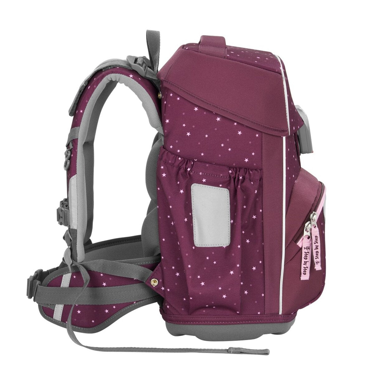 Step by Step BASIS Schulranzen-Set „Berry Stars“, 4-teilig