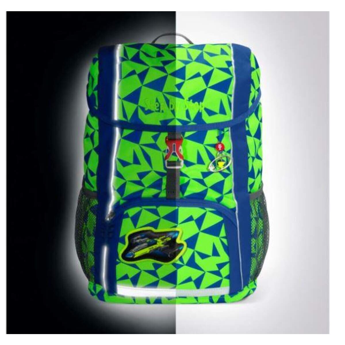 Step by Step Rucksack-Set KID NEON, "Star Catcher", mit Sitzkissen