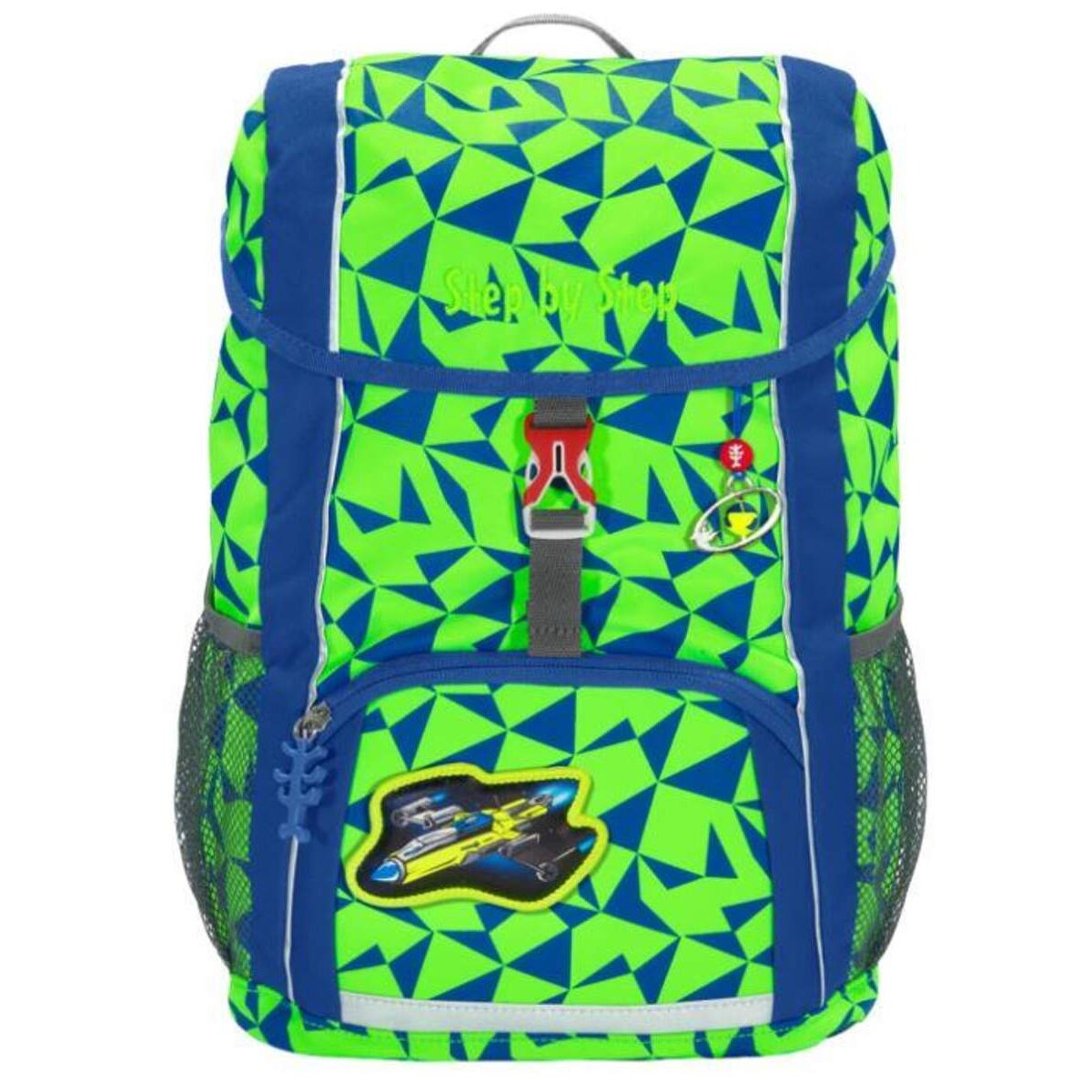 Step by Step Rucksack-Set KID NEON, "Star Catcher", mit Sitzkissen