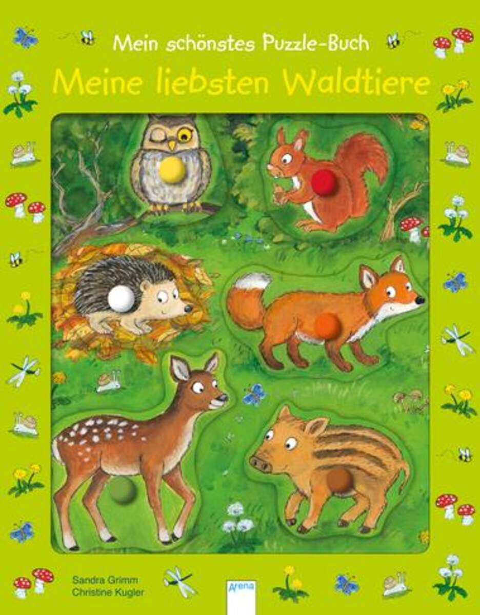 Arena Mein schönstes Puzzlebuch - Meine liebsten Waldtiere