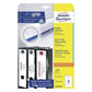 Avery Zweckform L4759-10 Ordnerrücken Etiketten A4, mit ultragrip, 61 x 297 mm, breit/lang, 10 Bogen/30 Etiketten, weiß