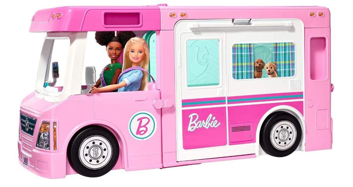 Barbie -in-1 Super Abenteuer-Camper mit Zubehör