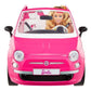 Barbie Auto Fiat Cabrio (pink), inkl. Barbie Puppe, Set, Zubehör