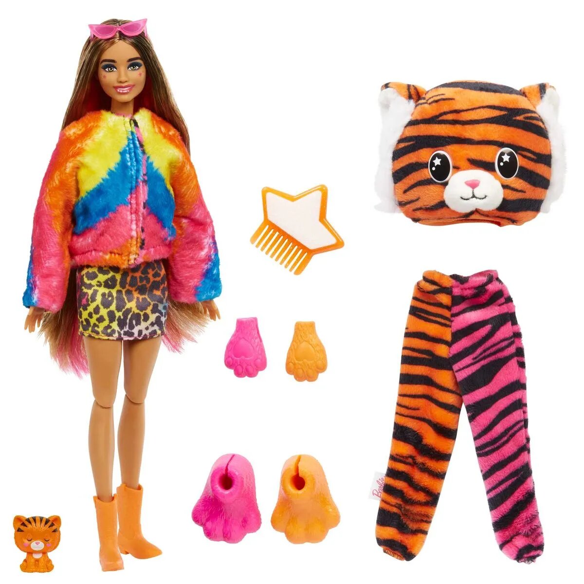 Barbie Cutie Reveal Dschungel Serie Puppe - Tiger