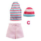 Barbie Moden Sortiment mit Puppenkleidern, 1 Outfit & Zubehörteile, 1 Set, 8-fach sortiert