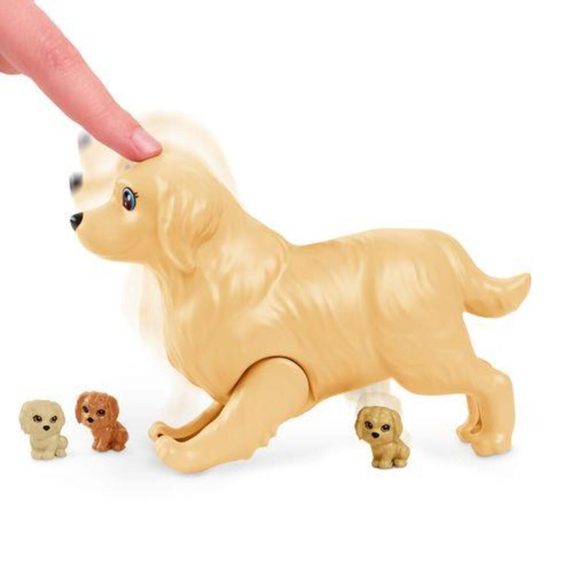 Barbie Puppe (brünett) mit Hund & Welpen, Set inkl. Zubehör