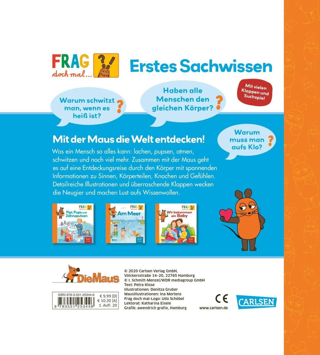 Carlsen Verlag  Frag doch mal .. die Maus Mein Körper