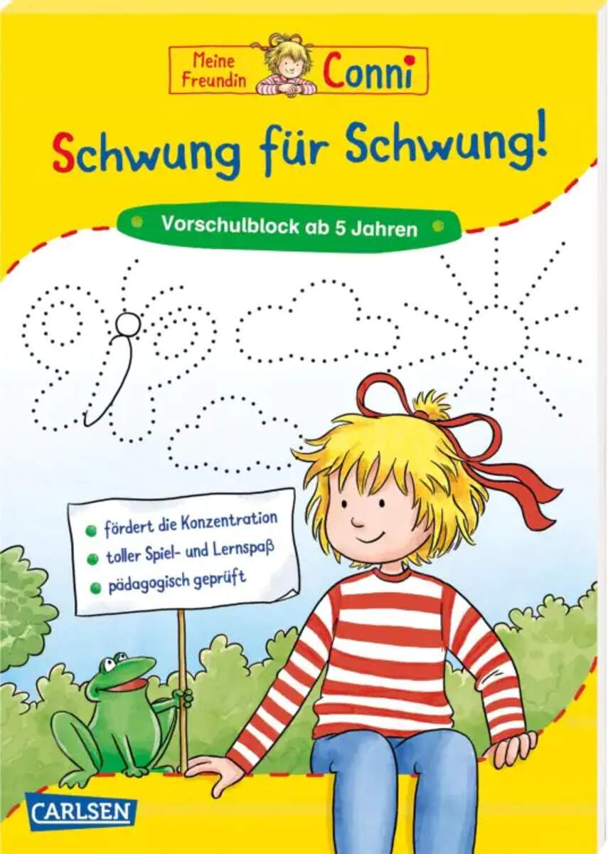 Carlsen Verlag Conni Gelbe Reihe: Schwung für Schwung. Vorübungen zum Schreiben