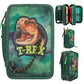 Depesche Dino World 3-Fach Federtasche Mit Kette Grün