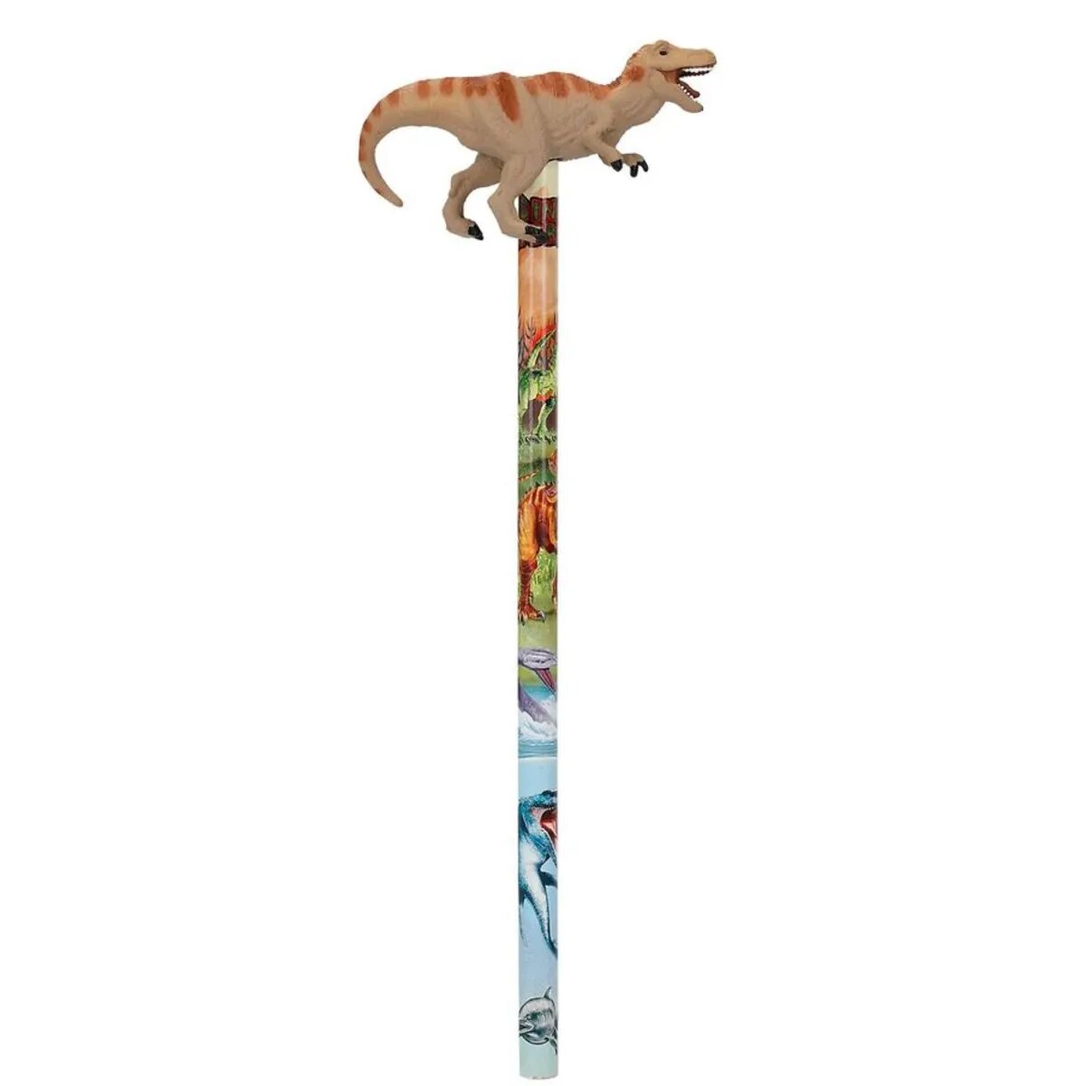 Depesche Dino World Bleistift Mit Dino-Topper, 1 Stück, 3-fach sortiert