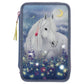 Depesche Miss Melody 3-Fach Federtasche Glühwürmchen LED