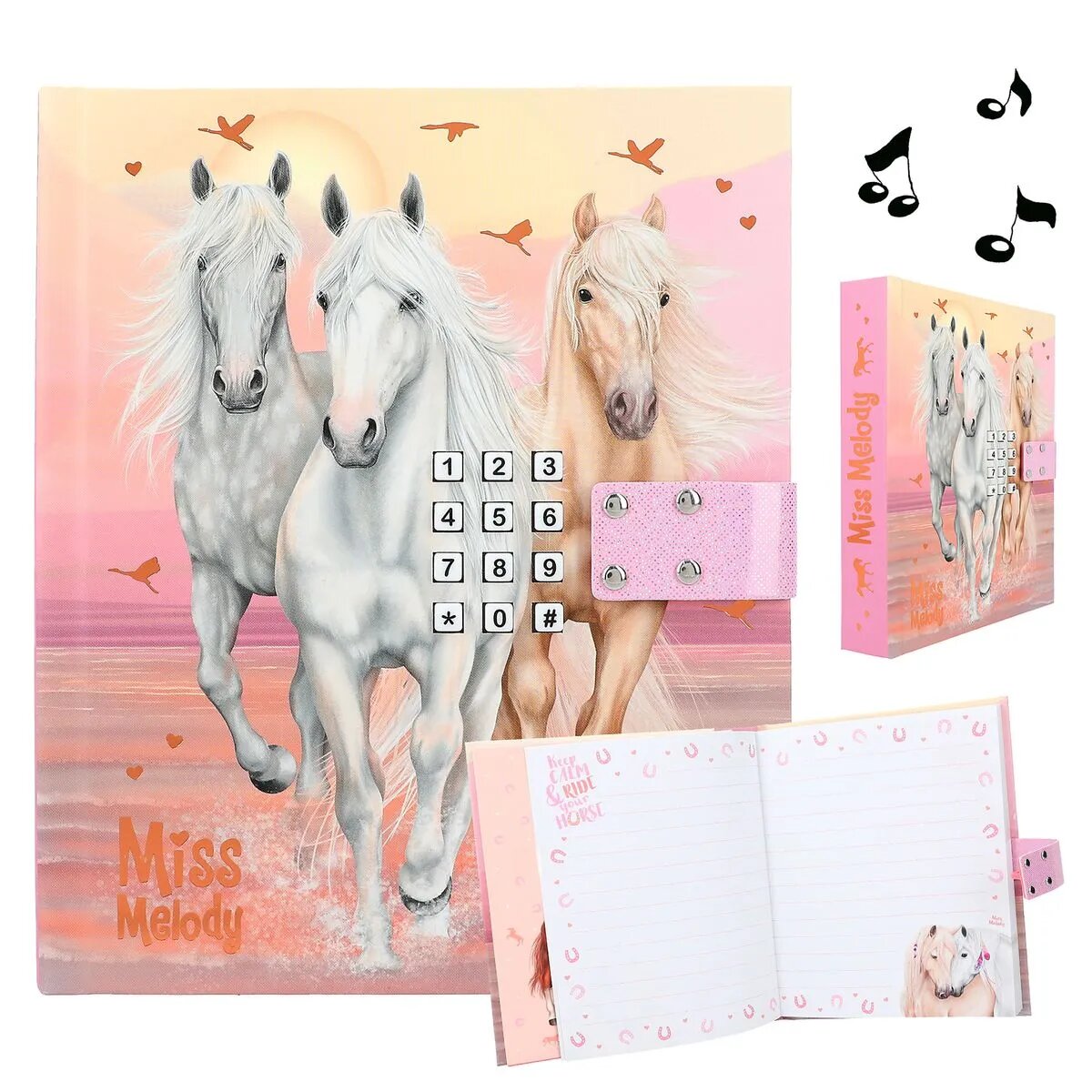 Depesche Miss Melody Tagebuch mit Code und Sound, Motiv 2 SUNDOWN