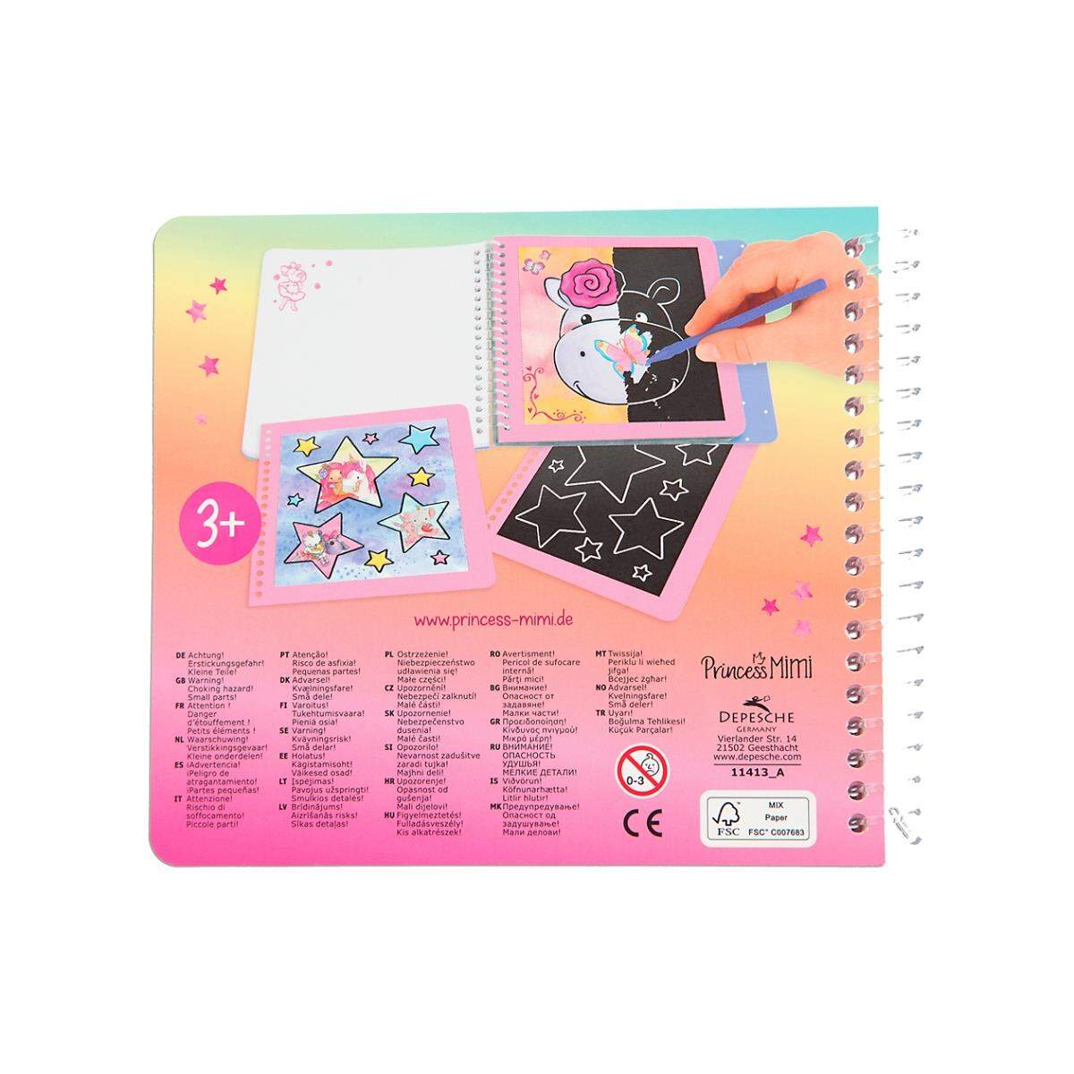 Depesche Princess Mimi - Malbuch Mini Magic Scratch